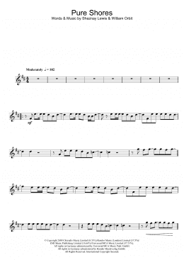 page one of Pure Shores (Clarinet Solo)