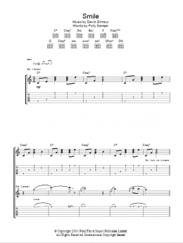 page one of Smile (Guitar Tab)