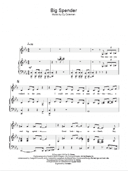 page one of Big Spender (Easy Piano)