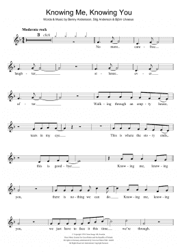 page one of Knowing Me, Knowing You (Flute Solo)