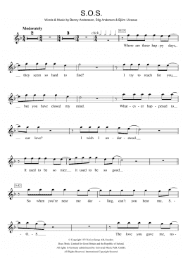 page one of S.O.S. (Violin Solo)