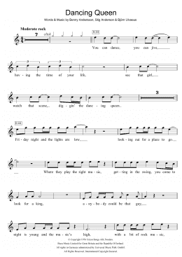 page one of Dancing Queen (Violin Solo)