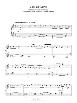 page one of Clair de Lune (Easy Piano)