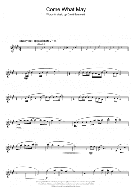 page one of Come What May (from Moulin Rouge) (Alto Sax Solo)