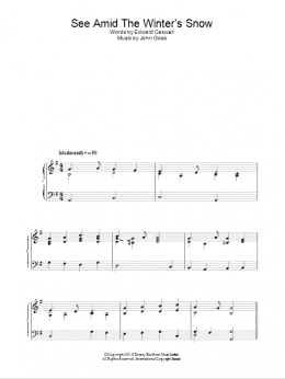 page one of See Amid The Winter's Snow (Piano Solo)