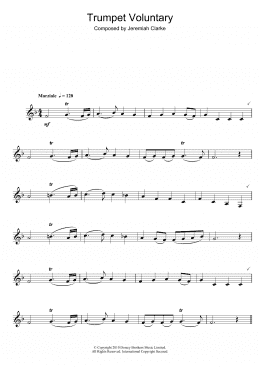 page one of Trumpet Voluntary (Alto Sax Solo)