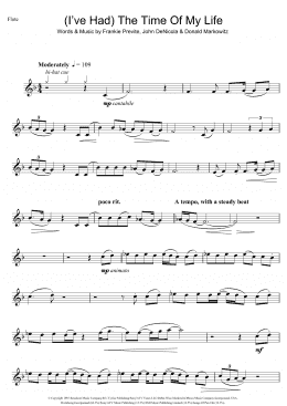 page one of (I've Had) The Time Of My Life (Flute Solo)