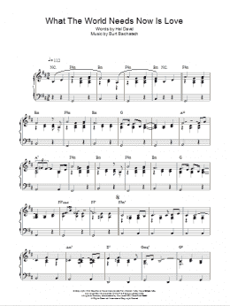 page one of What The World Needs Now Is Love (Piano Solo)