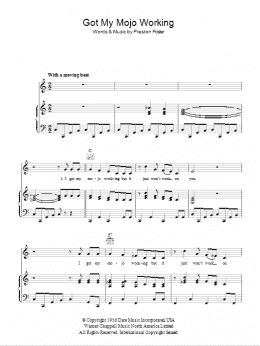 page one of Got My Mojo Working (Piano, Vocal & Guitar Chords)