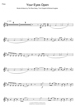 page one of Your Eyes Open (Flute Solo)