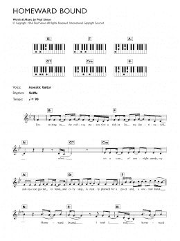 page one of Homeward Bound (Keyboard (Abridged))