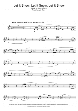 page one of Let It Snow! Let It Snow! Let It Snow! (Alto Sax Solo)