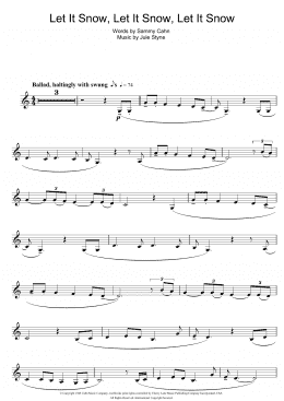 page one of Let It Snow! Let It Snow! Let It Snow! (Clarinet Solo)