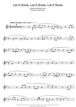 page one of Let It Snow! Let It Snow! Let It Snow! (Flute Solo)