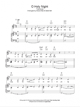 page one of O Holy Night (Piano, Vocal & Guitar Chords)