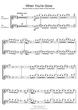 page one of When You're Gone (Alto Sax Duet)