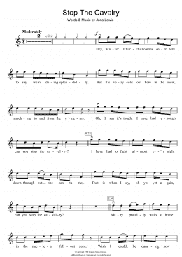 page one of Stop The Cavalry (Violin Solo)