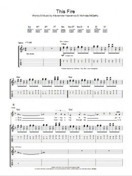 page one of This Fire (Guitar Tab)