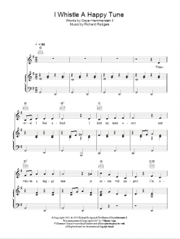 page one of I Whistle A Happy Tune (Piano, Vocal & Guitar Chords)