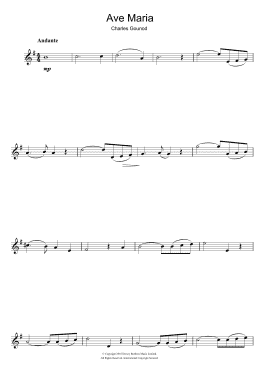 page one of Ave Maria (Alto Sax Solo)