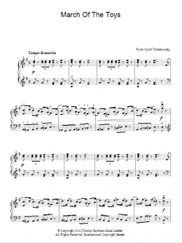 page one of March Of The Toys (Piano Solo)