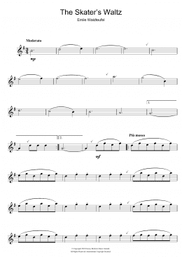 page one of The Skater's Waltz (Alto Sax Solo)