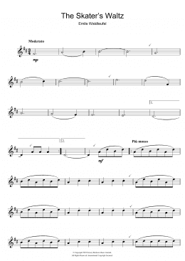 page one of The Skater's Waltz (Flute Solo)