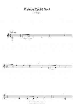 page one of Prelude Op.28 No.7 (Clarinet Solo)