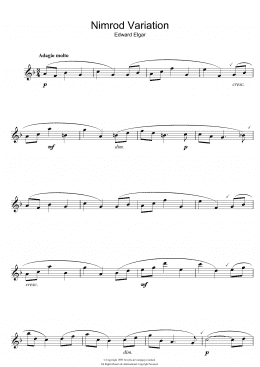 page one of Nimrod (from Enigma Variations Op.36) (Flute Solo)