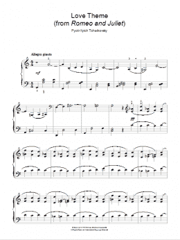 page one of Romeo And Juliet (Easy Piano)