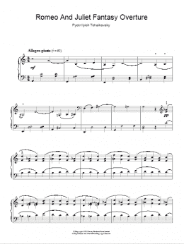 page one of Romeo And Juliet (Piano Solo)