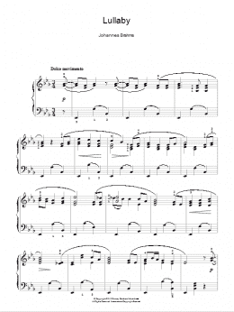 page one of Lullaby (Easy Piano)