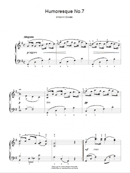 page one of Humoresque (Easy Piano)