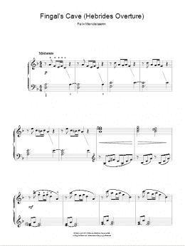 page one of The Hebrides Overture (Fingal's Cave) (Easy Piano)