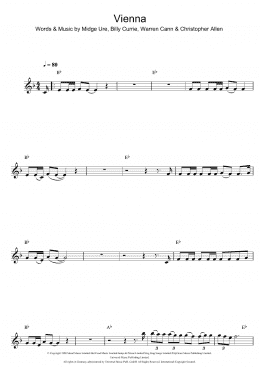 page one of Vienna (Clarinet Solo)