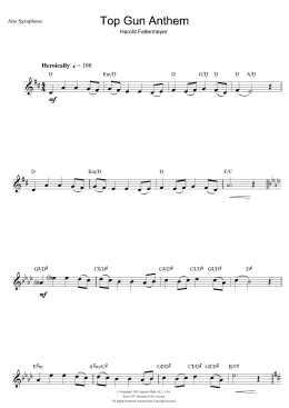 page one of Top Gun (Anthem) (Alto Sax Solo)