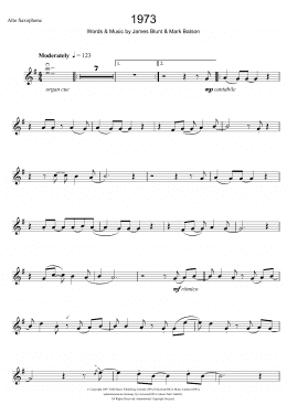 page one of 1973 (Alto Sax Solo)