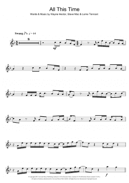 page one of All This Time (Flute Solo)