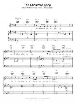 page one of The Christmas Song (Chestnuts Roasting On An Open Fire) (Piano & Vocal)