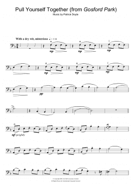 page one of Pull Yourself Together (from Gosford Park) (Cello Solo)