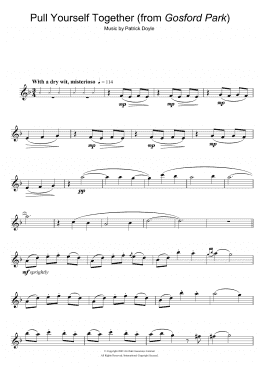 page one of Pull Yourself Together (from Gosford Park) (Flute Solo)