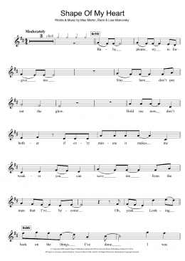 page one of Shape Of My Heart (Violin Solo)