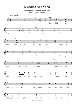 page one of Mistletoe And Wine (Flute Solo)