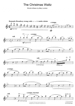 page one of The Christmas Waltz (Flute Solo)