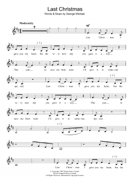 page one of Last Christmas (Clarinet Solo)