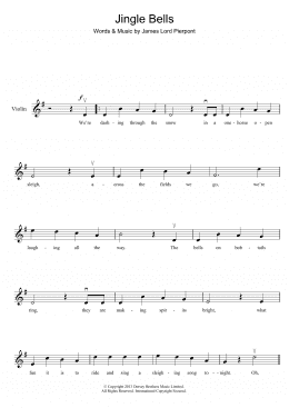 page one of Jingle Bells (Violin Solo)