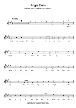 page one of Jingle Bells (Clarinet Solo)