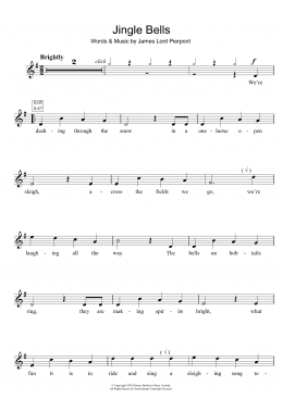 page one of Jingle Bells (Flute Solo)