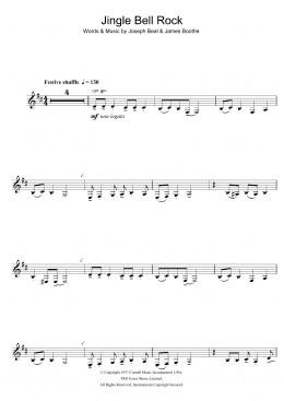 page one of Jingle Bell Rock (Clarinet Solo)