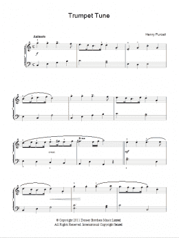 page one of Trumpet Tune (Easy Piano)